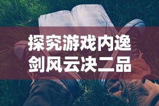 探究游戏内逸剑风云决二品鞋子图纸的获取途径与使用技巧：提升战斗力的秘密武器