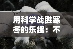 用科学战胜寒冬的乐趣:不同冬天游戏攻略及其对身心健康的多重益处详解 用科学战胜寒冬的乐趣:不同冬天游戏攻略及其对身心健康的多重益处详解